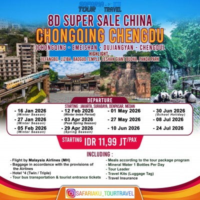 8D SUPER SALE CHONGQING CHENGDU